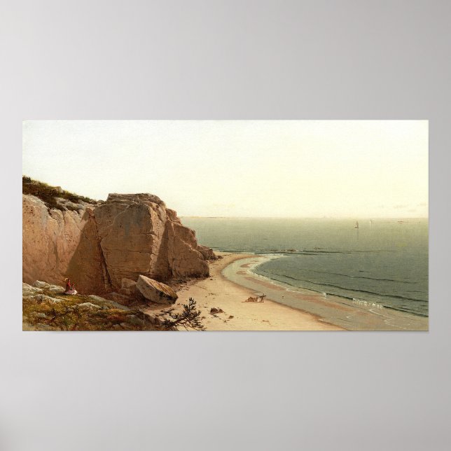 A Quiet Day near Manchester, Alfred  Bricher Poster (Front)