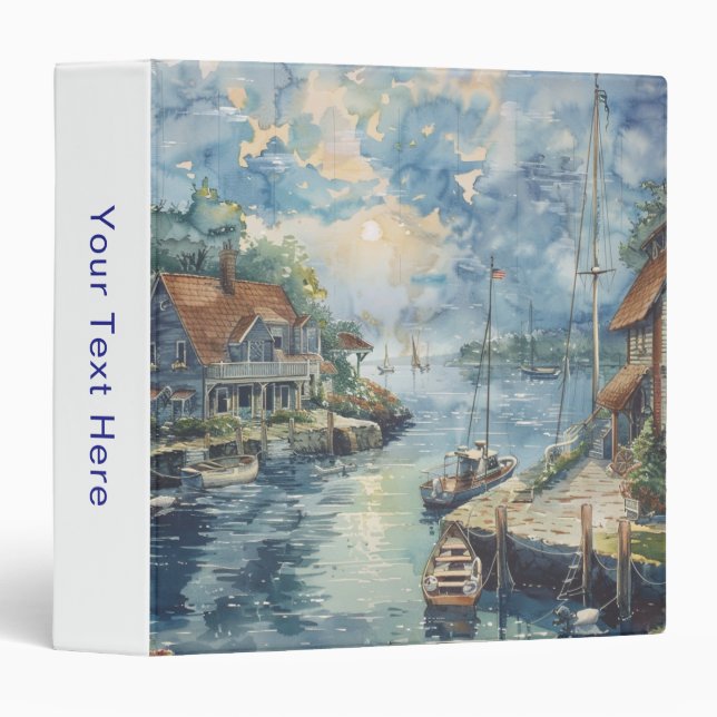 A Quiet Harbour 3 Ring Binder (Front/Spine)