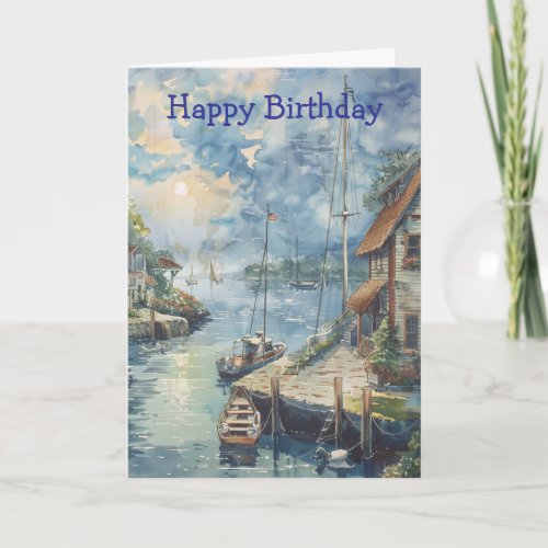 A Quiet Harbour Card