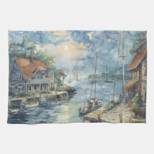 A Quiet Harbour Kitchen Towel