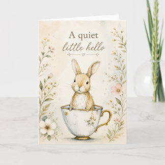 A Quiet Little Hello Greeting Card