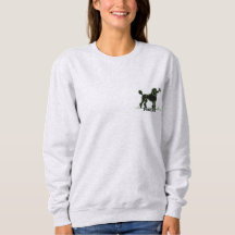 A Quiet Moment Embroidered Poodle Sweatshirt