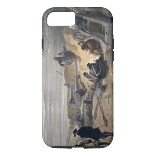A Quiet Night in the Batteries plate from The Se iPhone 87 Case