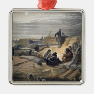 A Quiet Night in the Batteries, plate from 'The Se Metal Ornament