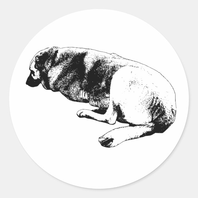 A Quiet Pause Classic Round Sticker (Front)