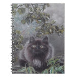 A Quiet Place - Kitten And Spiderweb Notebook at Zazzle