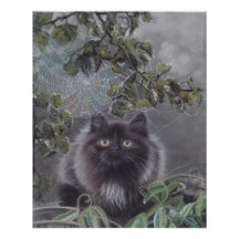 A Quiet Place - Kitten and Spiderweb Poster