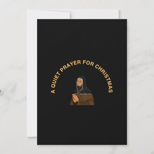 A QUIET PRAYER FOR CHRISTMAS ANNOUNCEMENT (Front)
