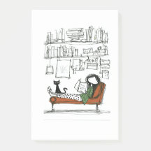 A Quiet Reading Afternoon | Hand-Drawn Book Lover