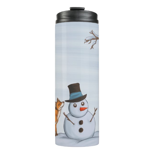 A Quiet Snow Day Thermal Tumbler (Front)