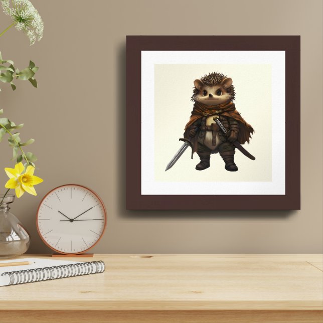 A Quilled Warrior – Woodlanders Art Print (Table Top)