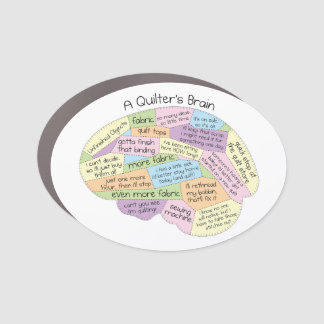 A Quilter’s Brain Magnet – Funny Quilting Gift