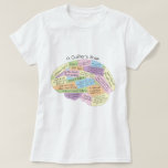 A Quilter&#39;s Brain Women&#39;s T-shirt at Zazzle