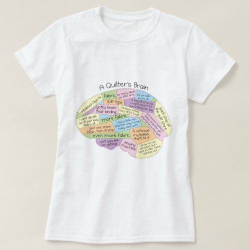 A Quilters Brain Womens T_Shirt