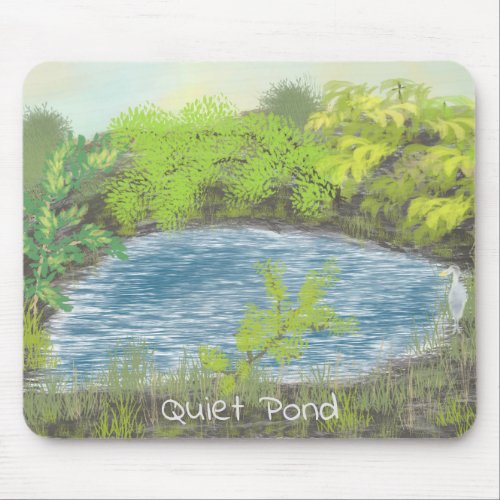 A Quite Pond mouse pad