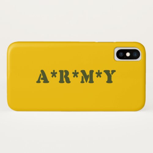 ARMY iPhone XS CASE