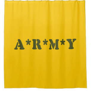 A*R*M*Y SHOWER CURTAIN