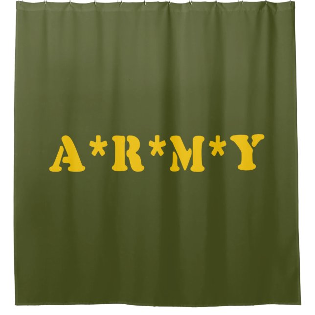 A*R*M*Y SHOWER CURTAIN (Front)