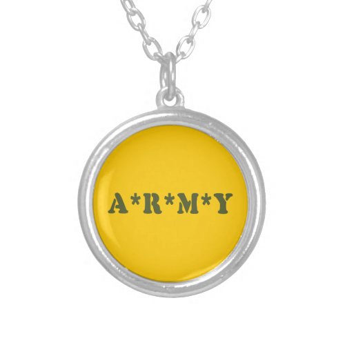 ARMY SILVER PLATED NECKLACE