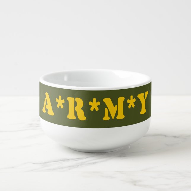A*R*M*Y SOUP MUG (Front)