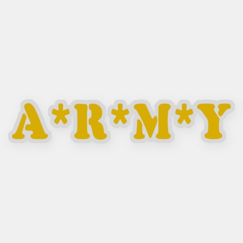 ARMY STICKER