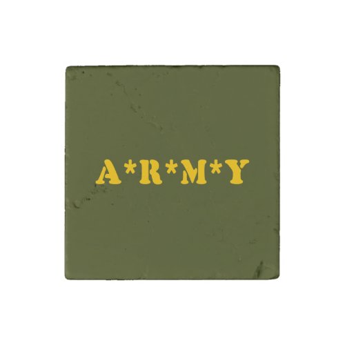 ARMY STONE MAGNET