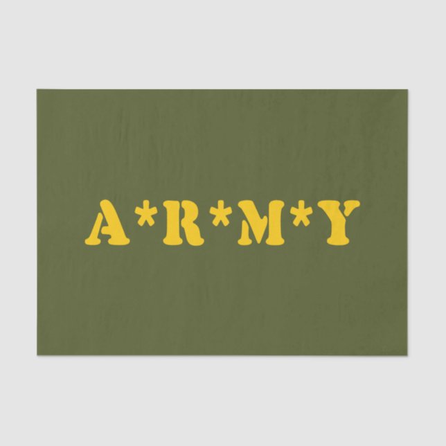 A*R*M*Y TISSUE PAPER (Front)