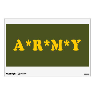 A*R*M*Y WALL DECAL