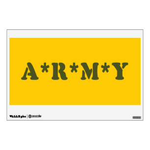 A*R*M*Y WALL DECAL