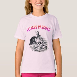 A rabbit family - Felices Pascuas T-Shirt
