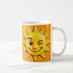 A radiant sunshine so happy coffee mug