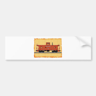 A Railroad Caboose Bumper Sticker