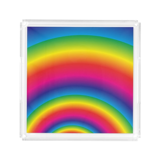 A Rainbow Acrylic Tray (Front)