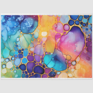 A Rainbow Alcohol Ink Series Design 2 Tissue Paper