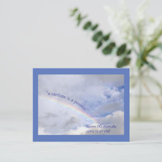 A RAINBOW IS A PROMISE/THIS TOO SHALL PASS POSTCARD