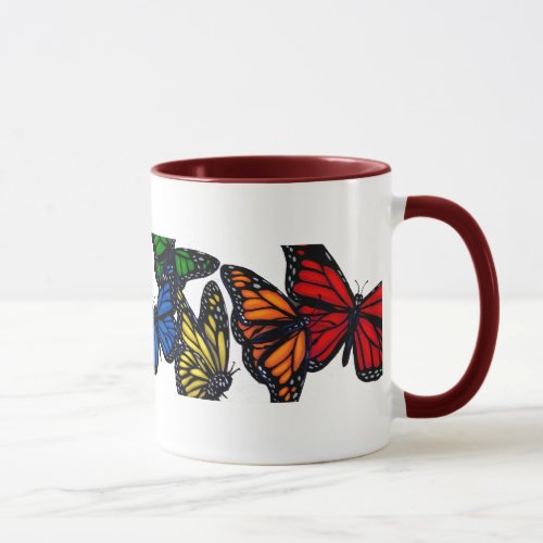 A Rainbow Of Butterflies Mug