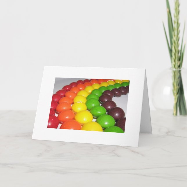 A Rainbow of Fruity Flavor  Greeting Card (Front)