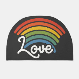 A Rainbow of Love Doormat