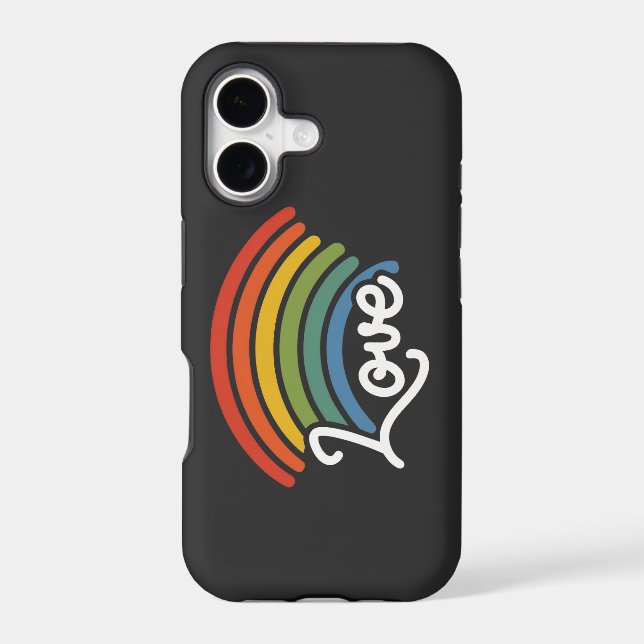 A Rainbow of Love Iphone Case (Back)