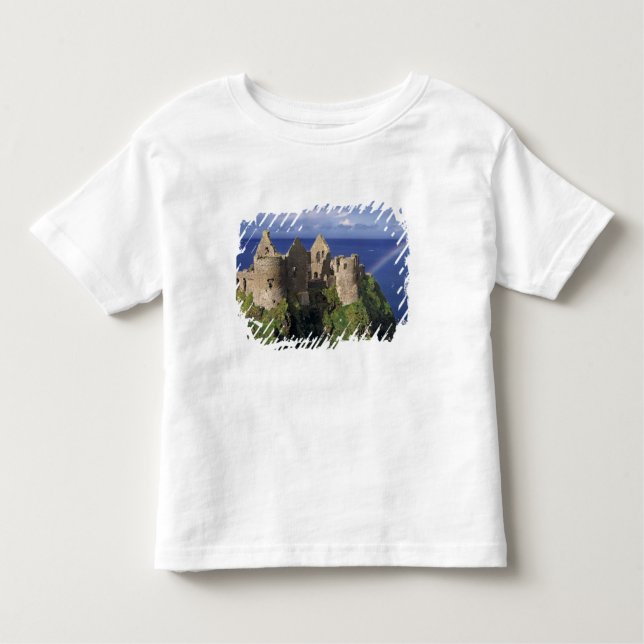 A rainbow strikes medieval Dunluce Castle on Toddler T-shirt (Front)