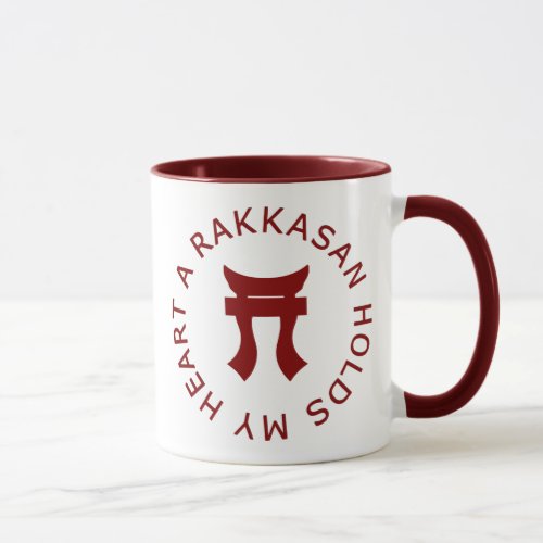 A RAKKASAN Holds My Heart Mug