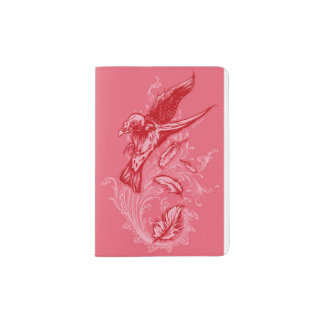 A Raven Passport Holder