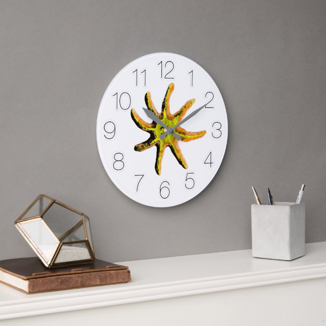 A ray of happiness  large clock (Office)