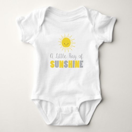 A Ray of Sunshine Baby Shower Infant Creeper Sun