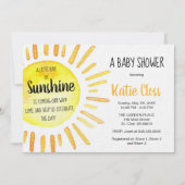 A Ray of Sunshine - Baby Shower Invitation | Zazzle