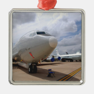 A RC-135V/W Rivet Joint aircraft Metal Ornament