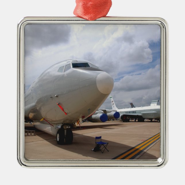 A RC-135V/W Rivet Joint aircraft Metal Ornament (Front)