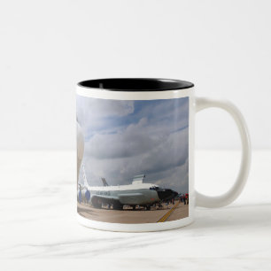 A RC-135V/W Rivet Joint aircraft Two-Tone Coffee Mug