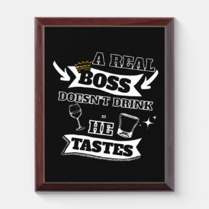 A Real Boss Quote Award Plaque