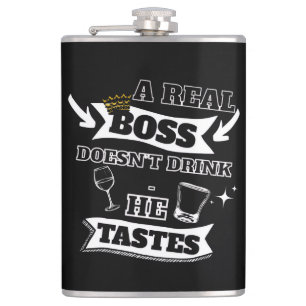 A Real Boss Quote Flask